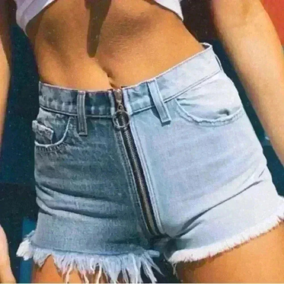 REVICE ying yang zipper shorts size 26 - Picture 2 of 5